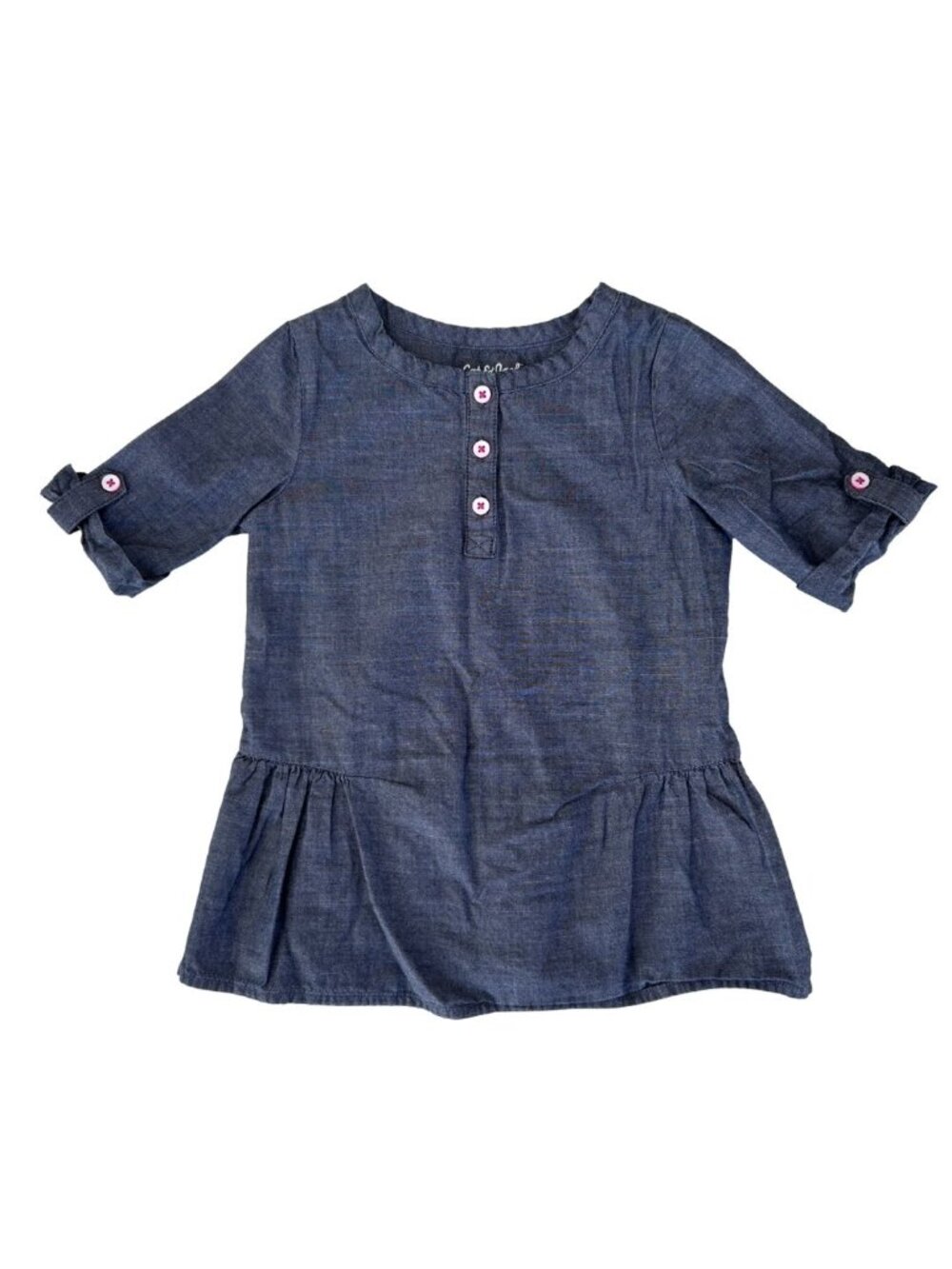 Cat & Jack Girls Casual Denim Tunic, 3T